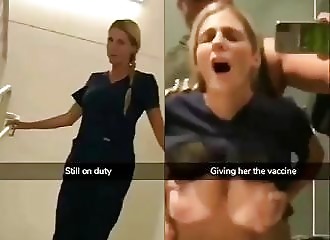  Nurse screwed at work by a colleague 